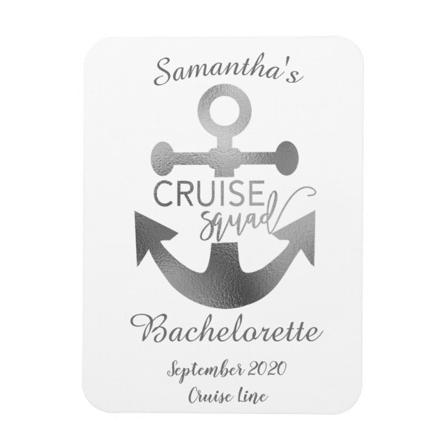 Personalisierter Bachelorette Kreuzweg Magnet (Vertikal)
