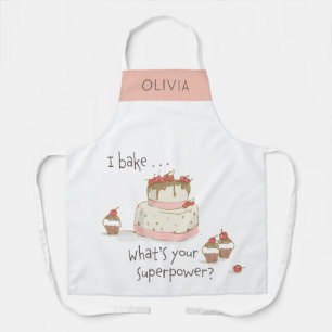 Personalisierter Bäcker backen Was ist deine Supe Schürze