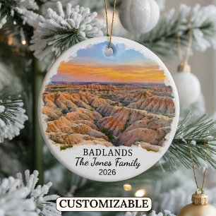 Personalisierter Badlands National Park, South Dak Keramik Ornament