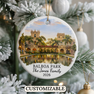 Personalisierter Balboa Park, individuelles Kalifo Keramik Ornament