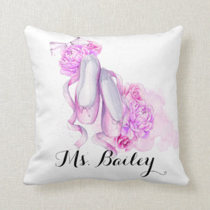Personalisierter Ballett-LehrerWatercolor Kissen
