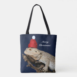 Personalisierter Bartdrachenechse - Weihnachtsmann Tasche