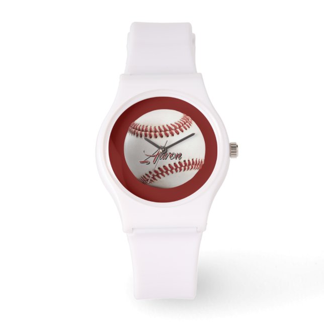 Personalisierter Baseball Armbanduhr (Vorderseite)