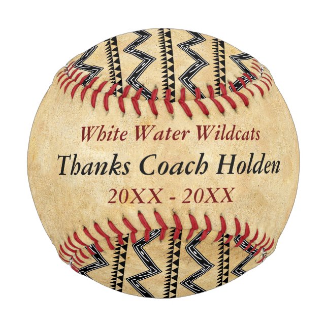 Personalisierter Baseball-Coach Dankeschön-Geschen Baseball (Vorderseite)