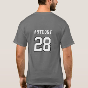 Personalisierter Baseball den Tag T-Shirt