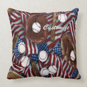 Personalisierter Baseball im USAthrow-Kissen Kissen