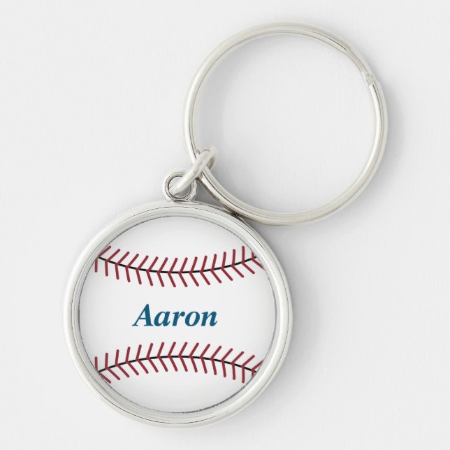 Personalisierter Baseball-Keychain Schlüsselanhänger (Vorne)