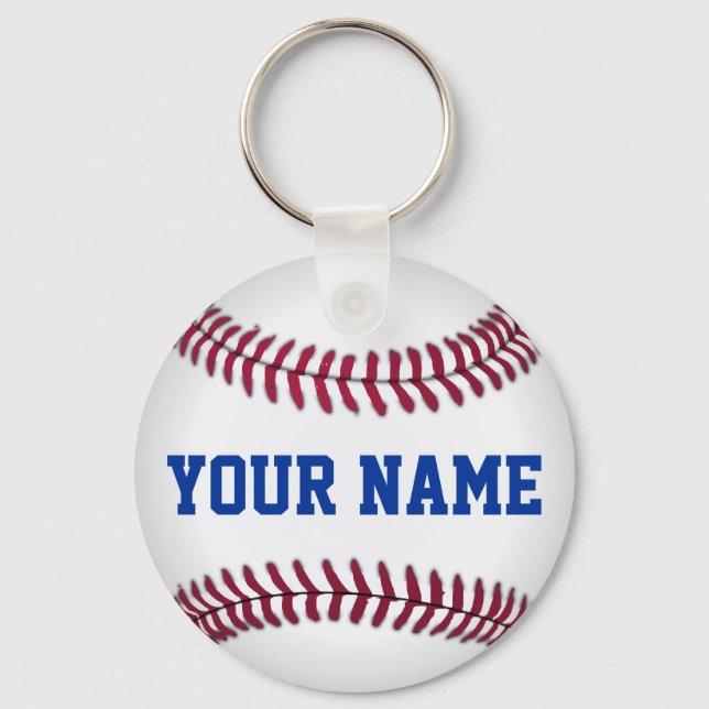 Personalisierter Baseball-Keychain Schlüsselanhänger (Vorderseite)