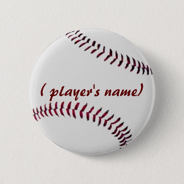 Personalisierter Baseball-Knopf Button (Vorderseite)