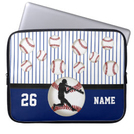 Personalisierter Baseball-Laptop-Kasten, Name und Laptopschutzhülle
