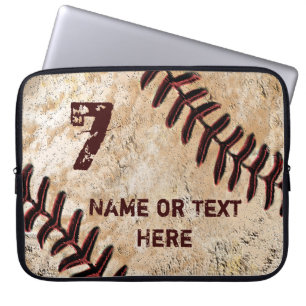 Personalisierter Baseball-Laptop Kasten, NAME und Laptopschutzhülle