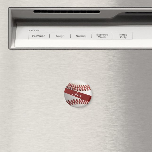 Personalisierter Baseball Magnet (In Situ (Geschirrspüler))