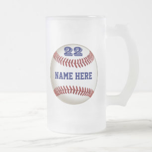 Personalisierter Baseball-mattierte oder andere Mattglas Bierglas