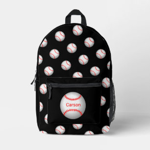 Personalisierter Baseball mit roten Stiften Bedruckter Rucksack