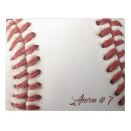 Personalisierter Baseball Notizblock
