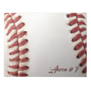 Personalisierter Baseball Notizblock