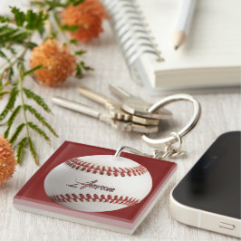 Personalisierter Baseball Schlüsselanhänger