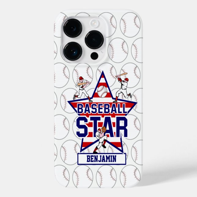Personalisierter Baseball-Star und Streifen title_seo2 (Rückseite)