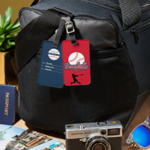 Personalisierter Baseball-ThemenGepäcktag Gepäckanhänger