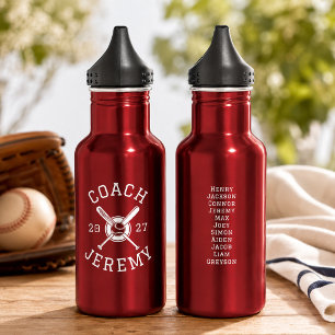 Personalisierter Baseball-Trainer - Benutzerdefini Edelstahlflasche