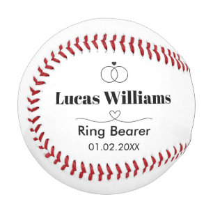 Personalisierter Baseball Wirst du mein Ringträger