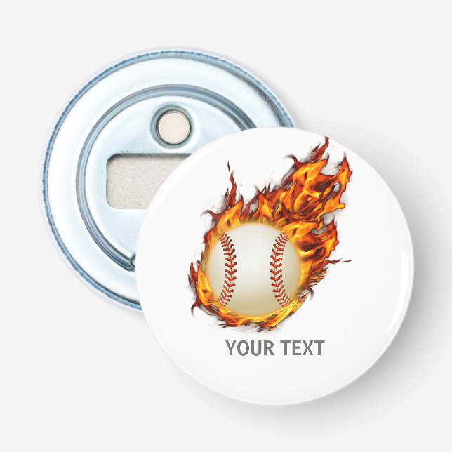 Personalisierter Baseballball Flaschenöffner (Vorderseite)