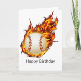 Personalisierter Baseballball Karte