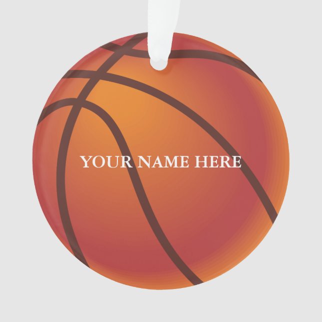 Personalisierter Baseballname Weihnachten Ornament (Vorderseite)