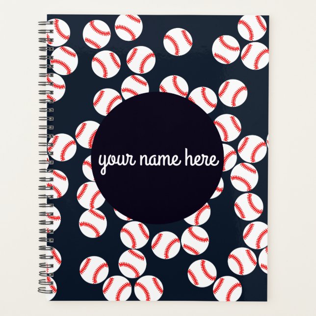 Personalisierter Baseballplaner Planer (Vorderseite)