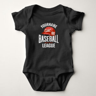 Personalisierter Baseballspieler NAME Team Champ C Baby Strampler