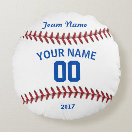 Personalisierter Baseballsport Rundes Kissen