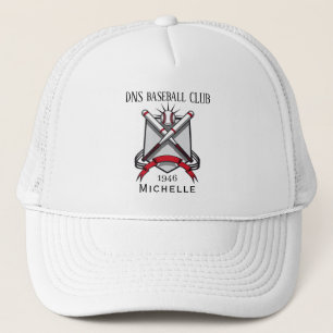 Personalisierter Baseballvereinsname Klassiker Truckerkappe