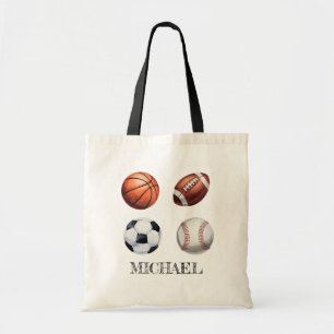 Personalisierter Basketball Baseball Football Fußb Tragetasche