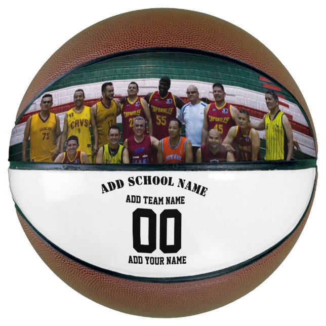 Personalisierter Basketball, Geschenk für Fotos Basketball (Vorderseite)