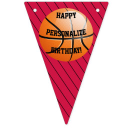 Personalisierter Basketball-Glückwunsch zum Geburt Wimpelkette