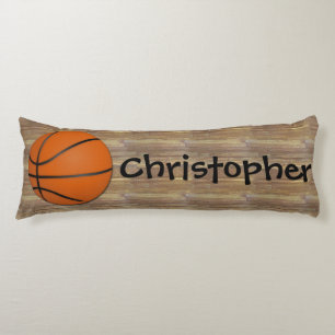 Personalisierter Basketball-Holz-Boden Seitenschläferkissen