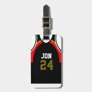 Personalisierter Basketball-Jersey-Gepäck-Umbau Gepäckanhänger