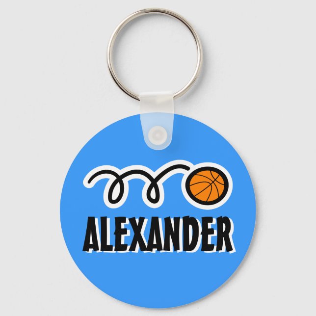 Personalisierter Basketball-Schlüsselanhänger für  Schlüsselanhänger (Vorderseite)