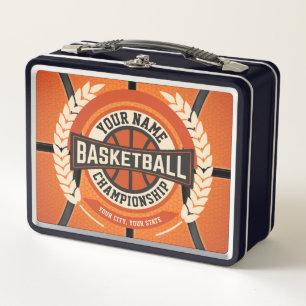 Personalisierter Basketball Team Spieler Custom At Metall Brotdose
