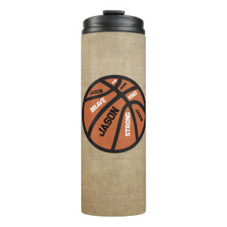 Personalisierter Basketball-Thermal-Tumbler Thermosbecher
