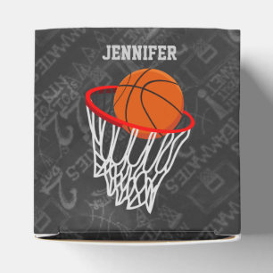 Personalisierter Basketball und Hoop Geschenkschachtel