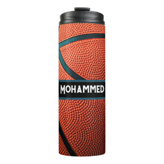 Personalisierter Basketball Wasserflasche Thermosbecher