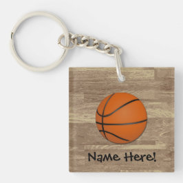 Personalisierter Basketballboden Schlüsselanhänger