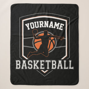 Personalisierter Basketballspieler NAME Slam Dunk  Sherpadecke