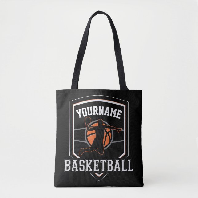 Personalisierter Basketballspieler NAME Slam Dunk  Tasche (Vorderseite)