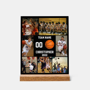 Personalisierter Basketballspieler-Raumdekoration Acrylschild
