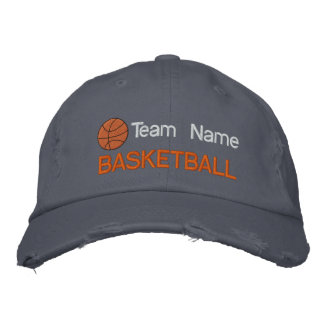 Personalisierter Basketballverzierter Hut