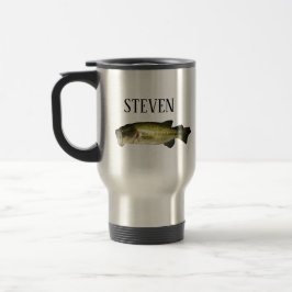 Personalisierter Bass Fish Stainless Steel Reisebecher