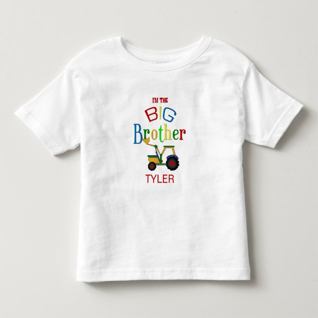 Personalisierter Bau Big Brother Kleinkind T-shirt (Vorderseite)