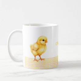 Personalisierter Bauernhof-Tier-Becher – Süßes Kük Kaffeetasse